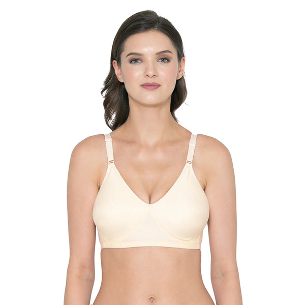 Souminie SEAMLESS Full Coverage Non-Wired Bra with Double Layered 100% Cotton Cups