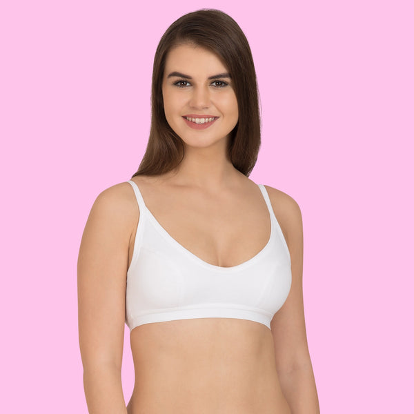 Tweens Full Coverage Bra - Double Layered, Non-Wired, Cotton Rich