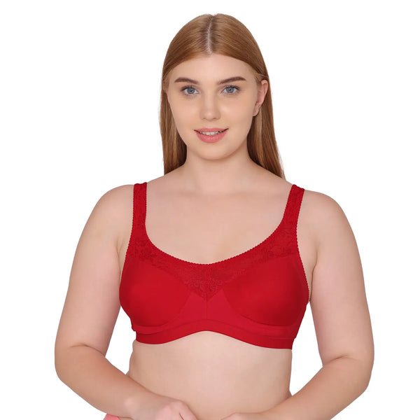 Souminie SEAMLESS Full Coverage Minimizer Bra - Double Layered, Non-Wired, Back Open 3 Hook and Eye