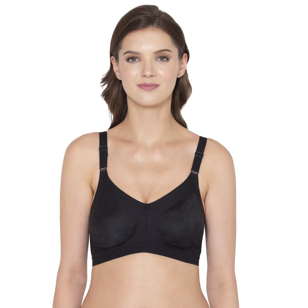Souminie SEAMLESS Full Coverage Minimiser Bra - Double Layered, Non-Wired, Non Padded Cups, 100% Cotton