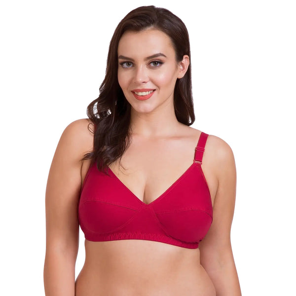 Rajnie Plus Size Full Coverage Minimizer Bra with Triple Hook & Eye - Maximum Support and Comfort