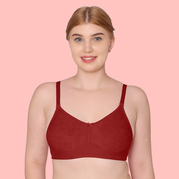 Tweens Minimizer Bra - Double Layered, Non-Wired, Full Coverage, Cotton