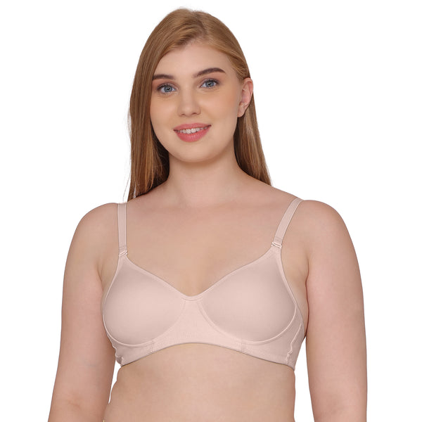 Komli Lightly Padded, Non-Wired, Full Coverage, Super Soft Polymaide Comfort