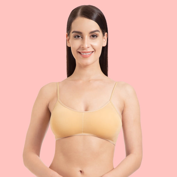 Buy Tweens Padded Non-Wired Demi Coverage Tube Bra - Red at Rs.259 online